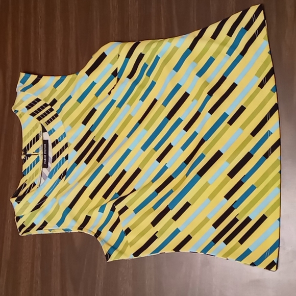 Valerie Stevens Patterned Sleeveless Blouse Size M - Picture 1 of 3